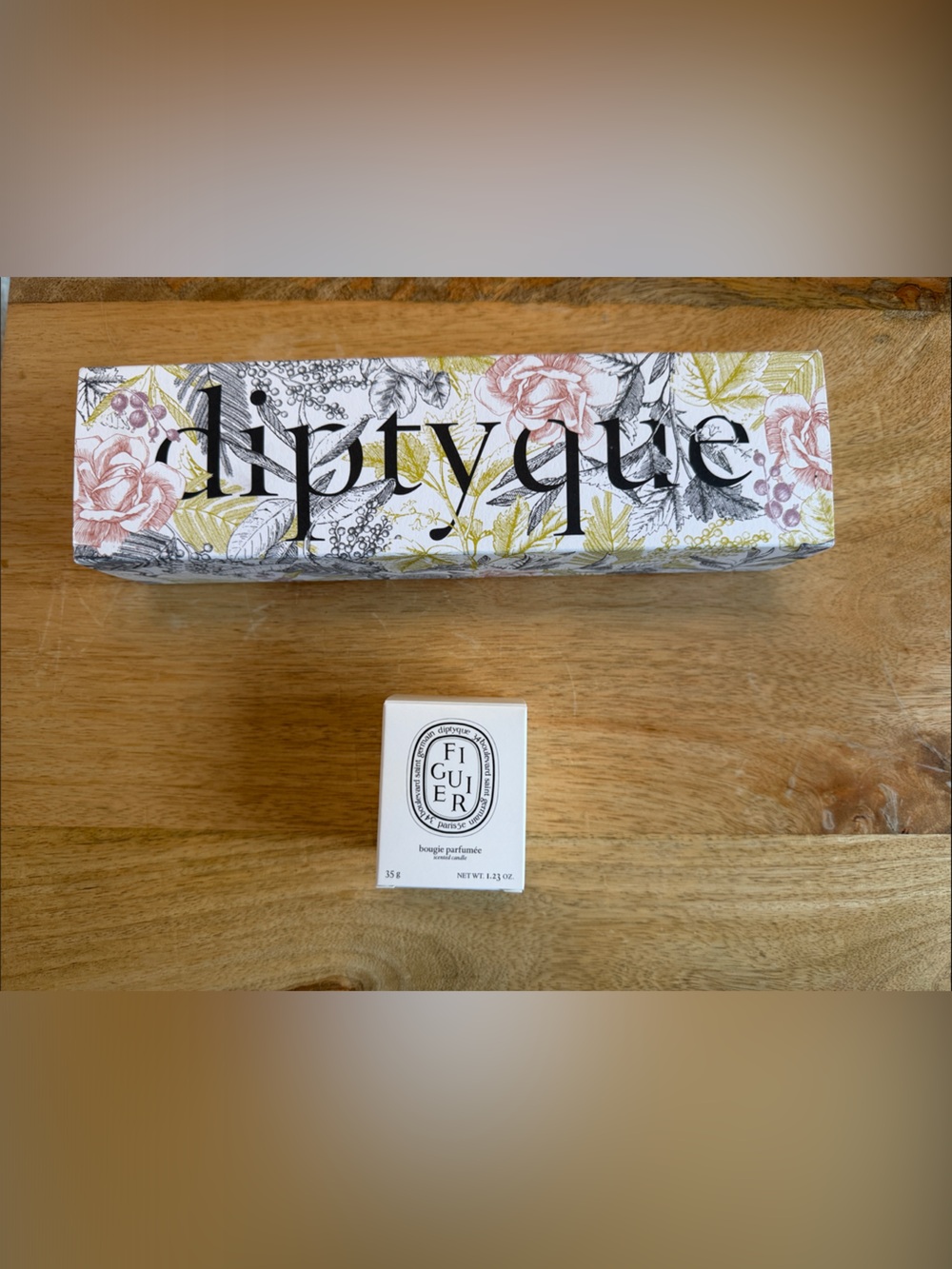 SEE LISTING diptyque White Floral Gift Box with Black Ribbon and Cream Soap